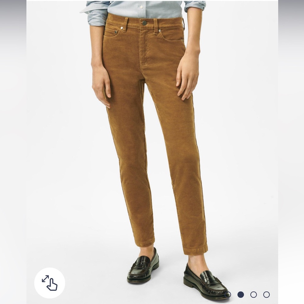 Brooks Brothers Camel Corduroy Ankle Pants - size 4